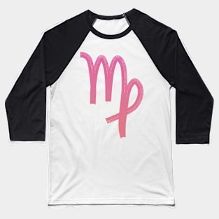 Virgo on pink paper Baseball T-Shirt